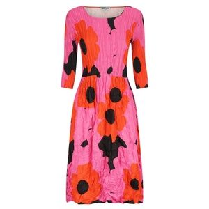 Alquema Smash Pocket Dress - Pink & Orange Design with sleeves